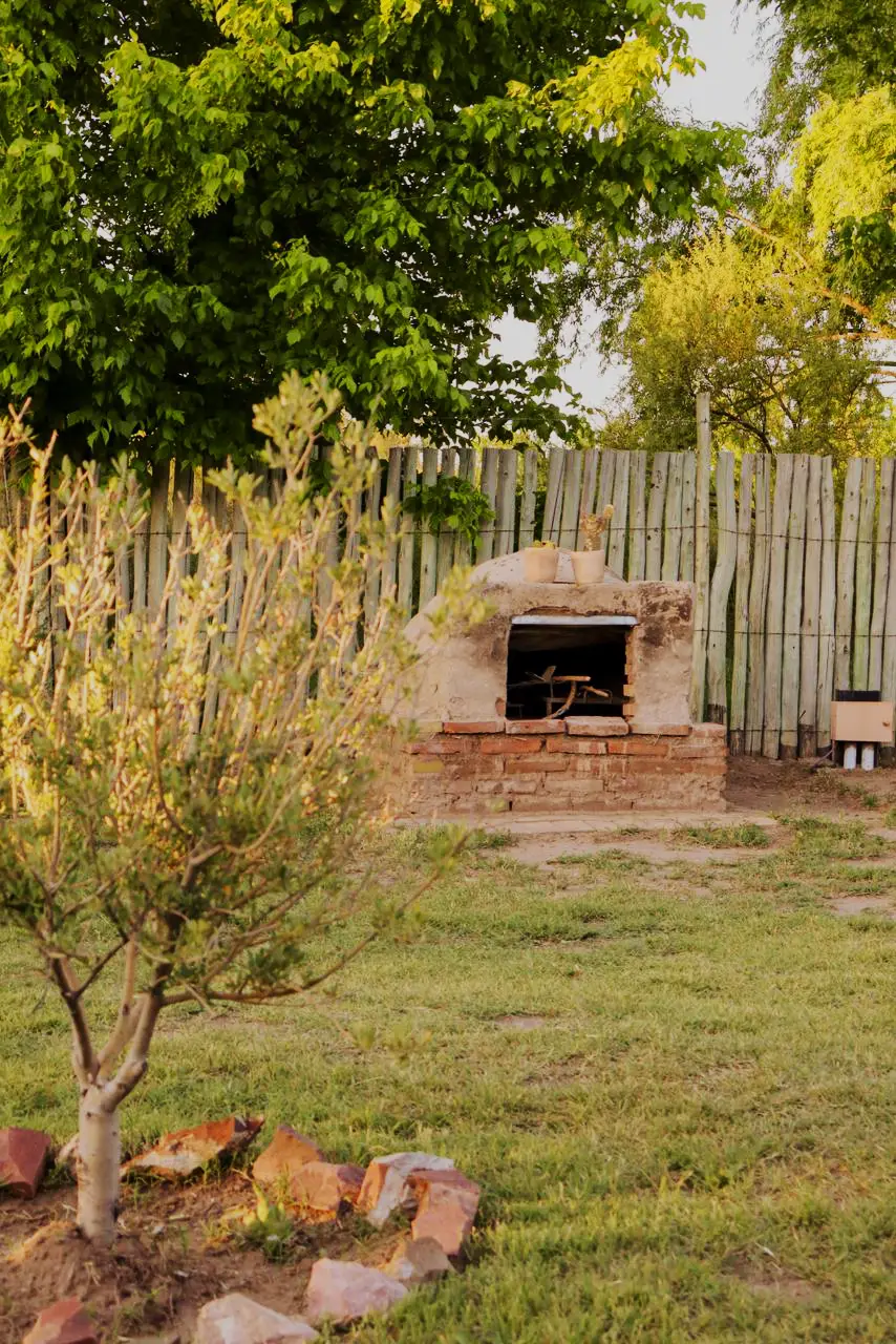 Clay oven and outdoor spaces